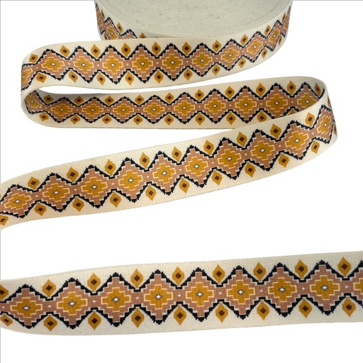 [KV-732R-3683] Tassenband 40mm print Diamond Shape C