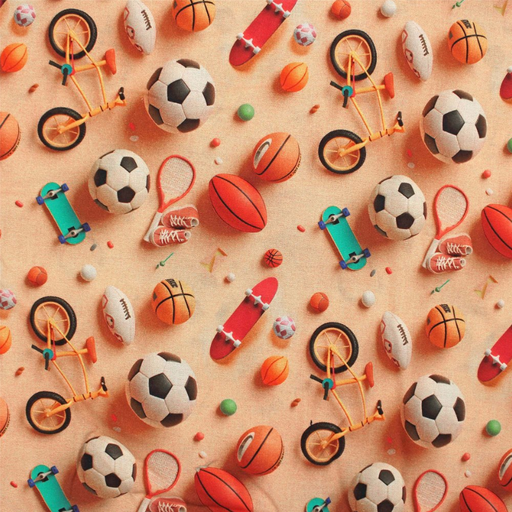 [CI-TEENS-101] Katoen Digital "Sports" Salmon