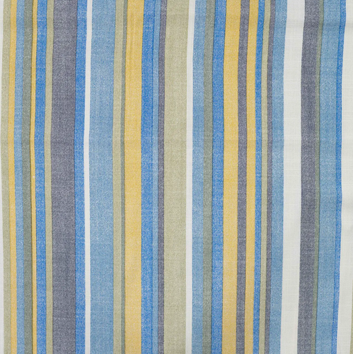 [QT-P19062-962] Viscose Slub Stretch Stripes Blue/Yellow