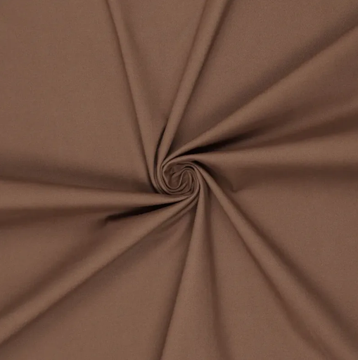 [KI-90051-105] Cotton Stretch Twill Soft Brushed Brown