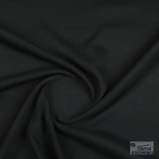 [KI-0820-999] Jersey Baby Knit Black