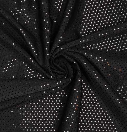 [KI-0962-999] Jazzlycra Glitter Sequins Black
