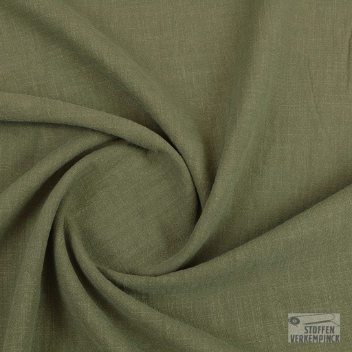 [KI-0175-213] Linnen Sandwashed Olive Green