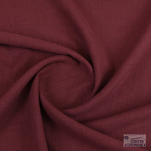 [KI-0175-405] Linnen Sandwashed Bordeaux