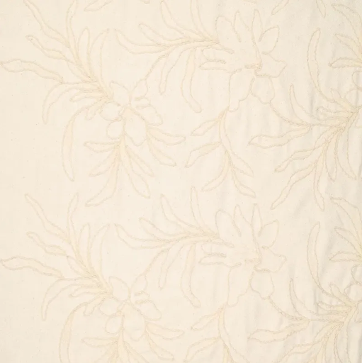 [KI-22670-030] Broderie Luana Gabardine Ecru