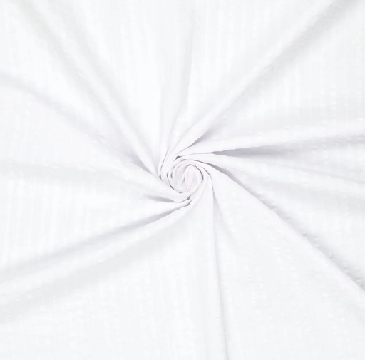 [KI-20505-001] Seersucker Chalk Cotton White