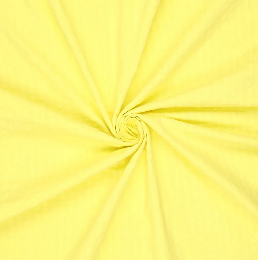 [KI-20505-583] Seersucker Chalk Cotton Yellow
