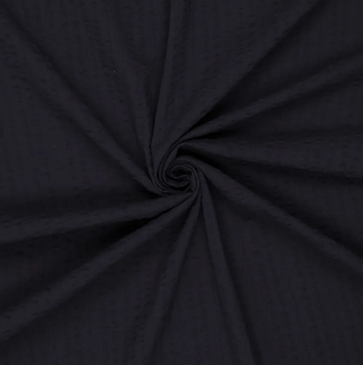 [KI-20505-600] Seersucker Chalk Cotton Navy
