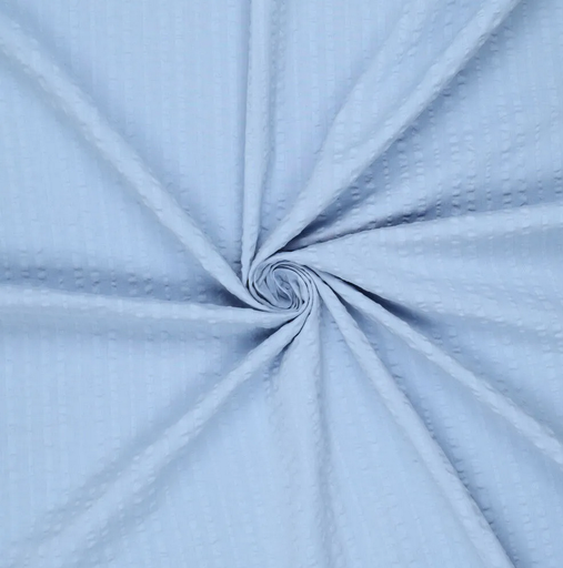 [KI-20505-635] Seersucker Chalk Cotton Light Blue