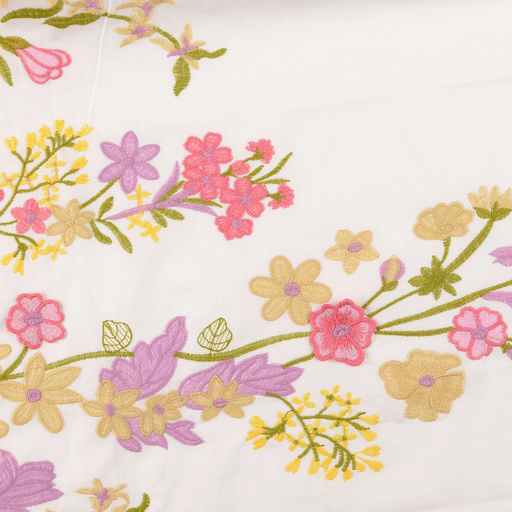 [HE-212218-0005] Broderie Cotton Poplin Pink