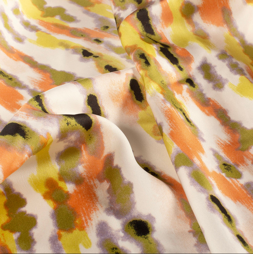 [NO-25025-033] Satin Abstract Limoen