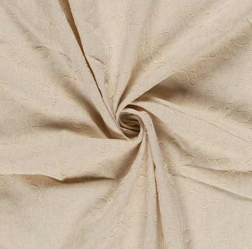 [NO-25041-052] Bamboo Broderie Ecru