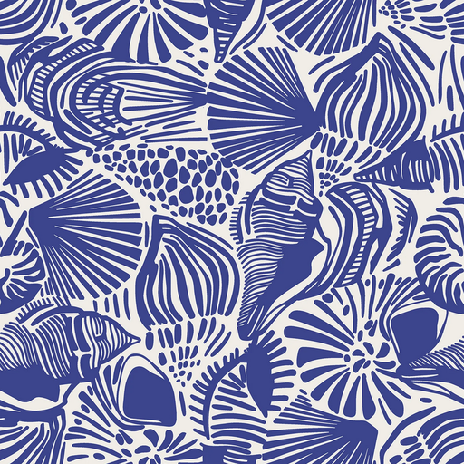 [NO-25292-005] Double Gauze Abstract Kobalt