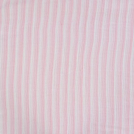 [QT-K42048-131] Double Gauze YD Stripe Light Rose