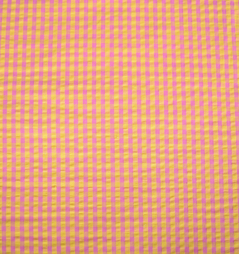 [DO-112846] Seersucker Vichy Yellow/Candy