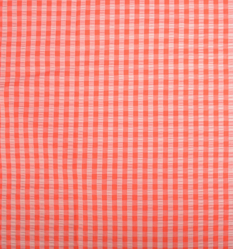 [DO-112854] Seersucker Vichy Peach/Strawberry