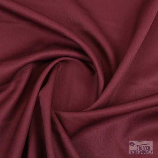 [FA-2055-897] Wollen Gabardine Bordeaux