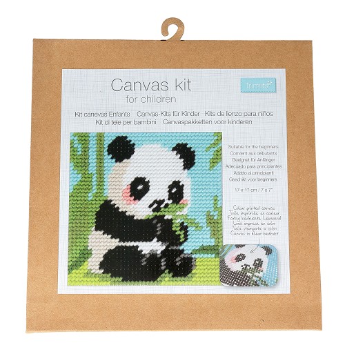 [DI-TTP0017.001] Canvas Kit voor kinderen - Panda
