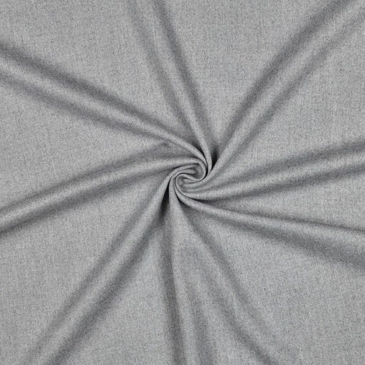[VE-01794-004] Viscose Gabardine Brushed Stretch Light Grey Melange