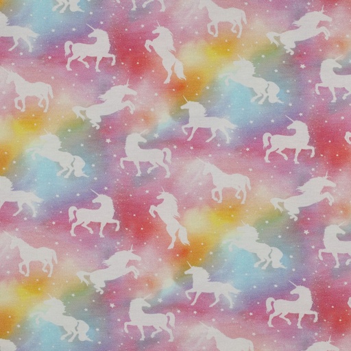 [VE-07125-006] Jersey Digital Unicorns Soft Multicolour