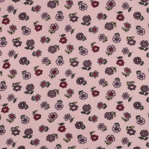 [VE-07203-014] Double Gauze Flowers Old Pink