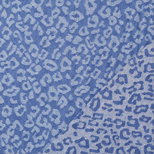 [HE-212411-5028] Jeans Jacquard Leopard mid Blue