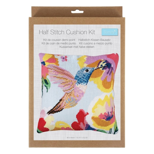 [DI-GCS240] Kussenset met halve steken 40cm x 40cm : Kolibri