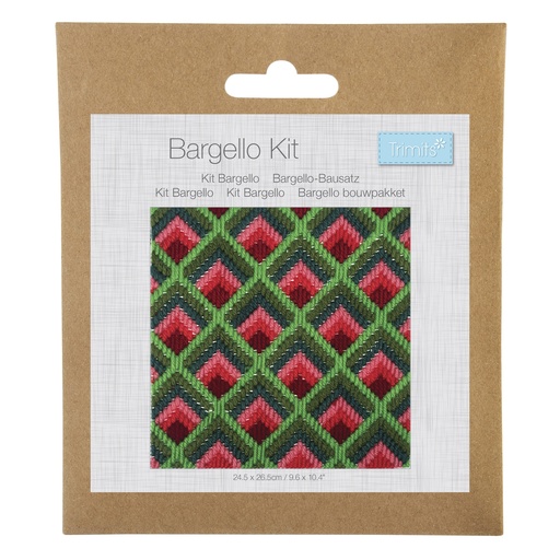 [DI-TBK002] Bargello borduurkit 20,3cm x 20,3cm - geometrisch