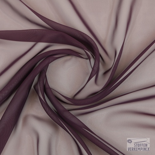 [JO-DELUXATEX-48] Voile Chiffon Aubergine