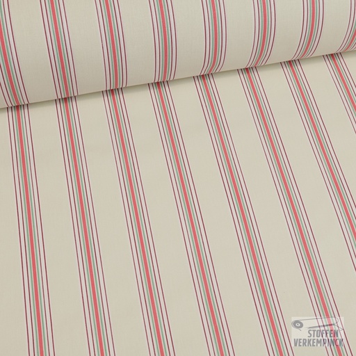 [MF-5075-001] Katoen Rayures Verticale Ivoire