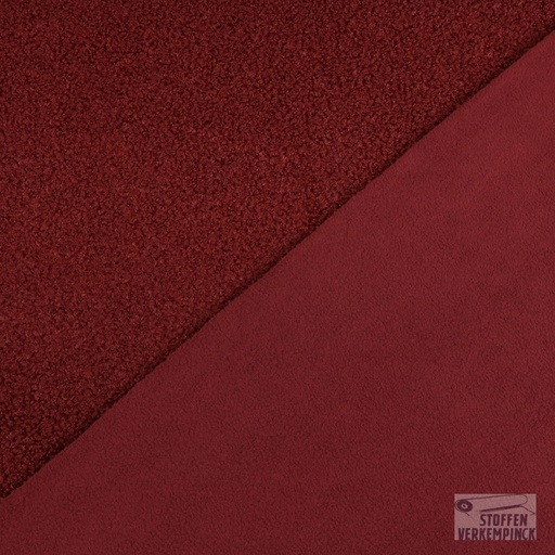 [QT-K47116-190] Teddy Fleece Double sided Wine