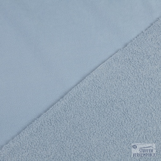 [QT-K47116-920] Teddy Fleece Double sided Dusty Blue
