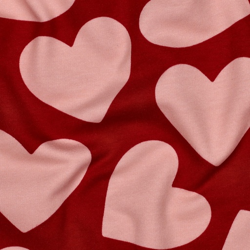 [VE-07156-003] Soft Sweat Big Hearts Red