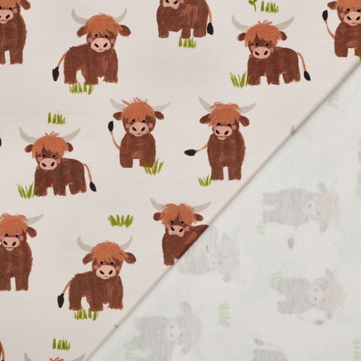 [VE-01983-001] Sweat Digital Cows Off White