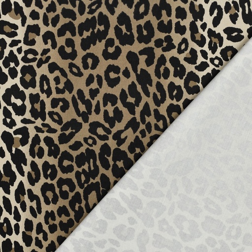 [VE-04620-001] Cotton Twill Stretch Animal Skin 
