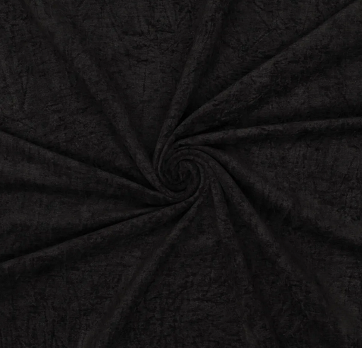 [KI-23145-999] Lengtestretch Chenille Black