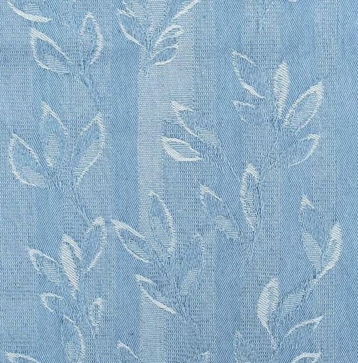 [MU-6226-6] Jacquard Jeans Leaves Light Blue 