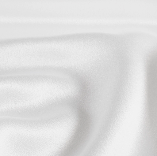 [NO-26001-050] Crêpe Satin Réversible White