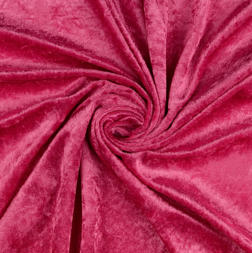 [NO-05666-013] Crushed Velours Donker Rose