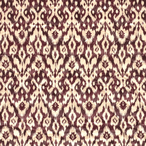 [NO-26065-018] Matelassé Velvet Ecru/Bordeaux