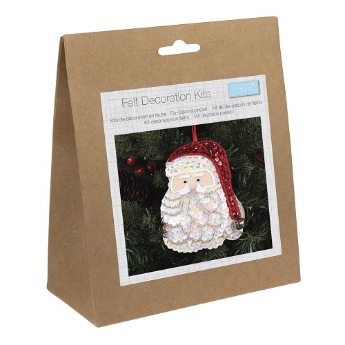 [DI-GCK256] Vilt decoratie pakket Kerstman
