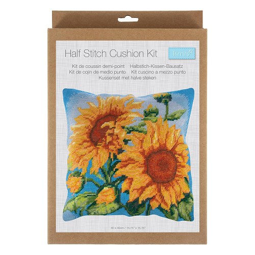 [DI-GCS260] Kussenset met halve steken Zonnebloem