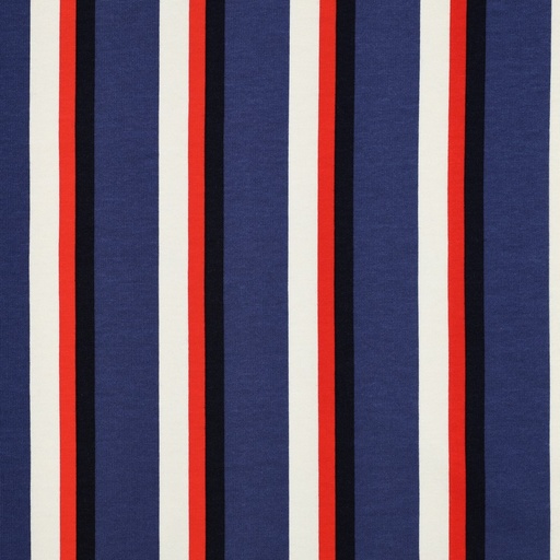 [VE-02053-003] Soft Sweat Vertical Stripes Navy