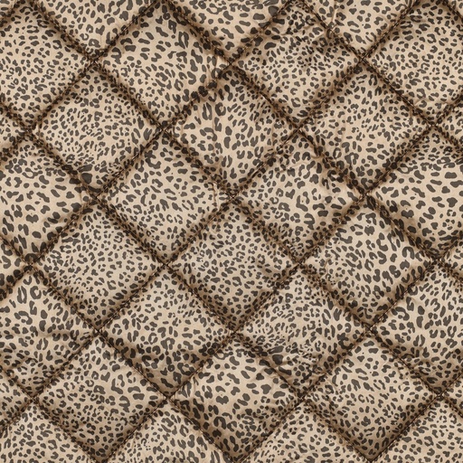 [VE-04835-001] Matelassé Stepped Foil Animal Skin Gold