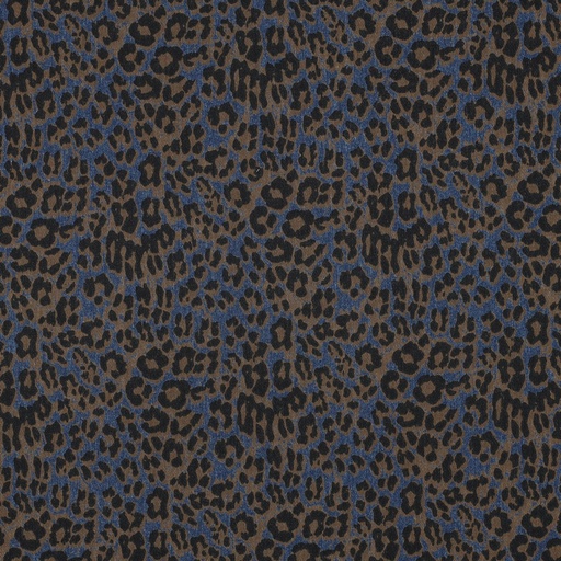 [VE-04977-001] Denim Stretch Print Animal Skin Navy