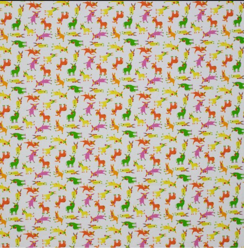 [POL-312010-50] Jersey Katoen Donkey Yellow/Green/Orange