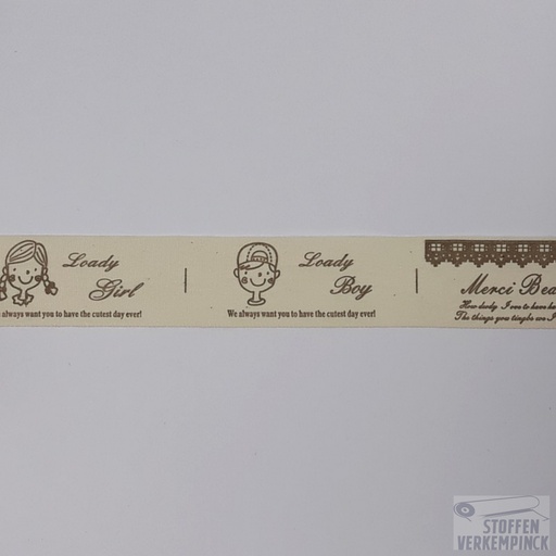 [DBF-89982] Bandje Lovely Girl Lovely Boy