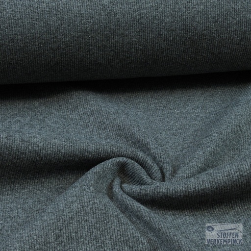 [VE-08769/003] Boordstof Rib Donker Grijs