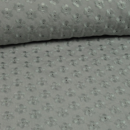 [HE-206313-5002] Broderie Viscose Grijs