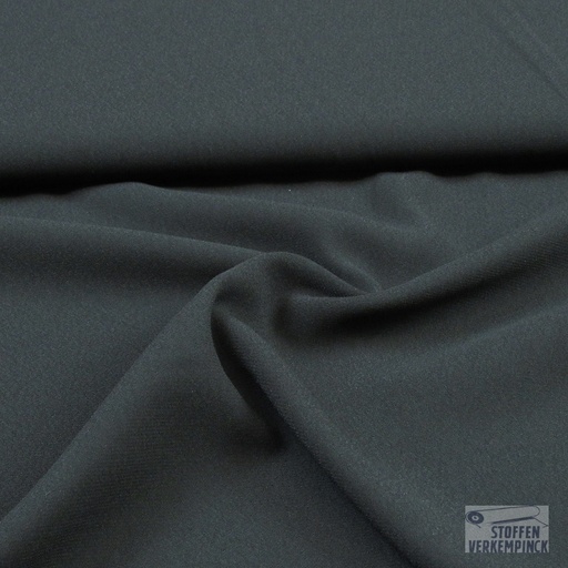 [BI-110660-20] Crêpe Satin Réversible Zwart